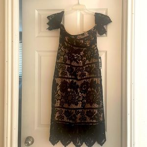 Black lace dress